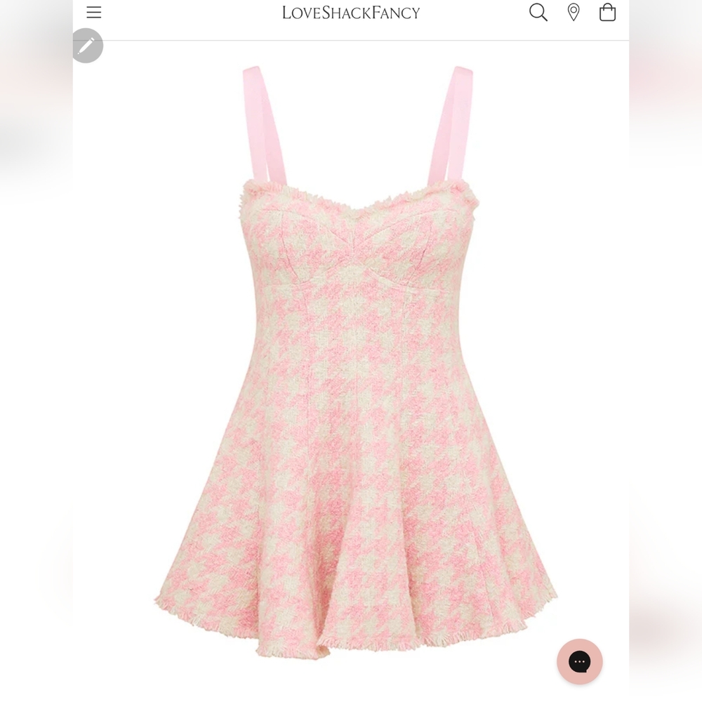 **Last One Sz 10**LoveShackFancy Josalie Tweed Dress - Picture 10 of 16